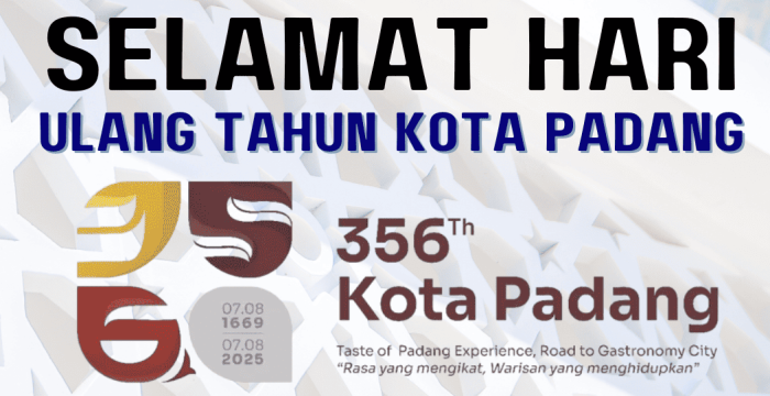 Pusat Studi PSDKV Universitas PGRI Sumatera Barat Ucapkan Selamat Ulang Tahun ke-356 Kota Padang