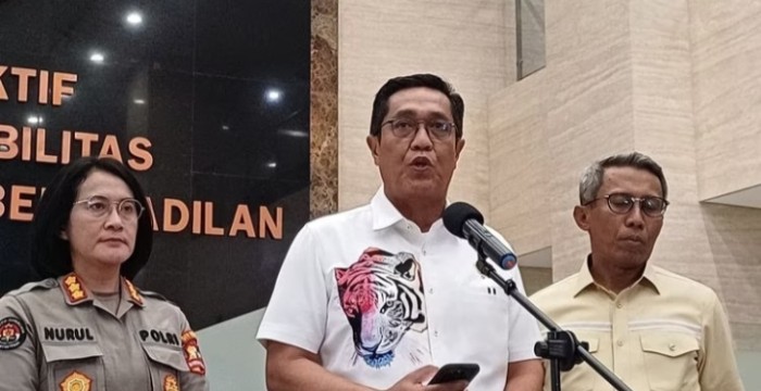 Direktur Tindak Pidana Umum (Dirtipidum) Bareskrim Polri Brigjen Djuhandhani Rahardjo Puro di Mabes Polri, Jakarta, Rabu (6/9 / 2023)